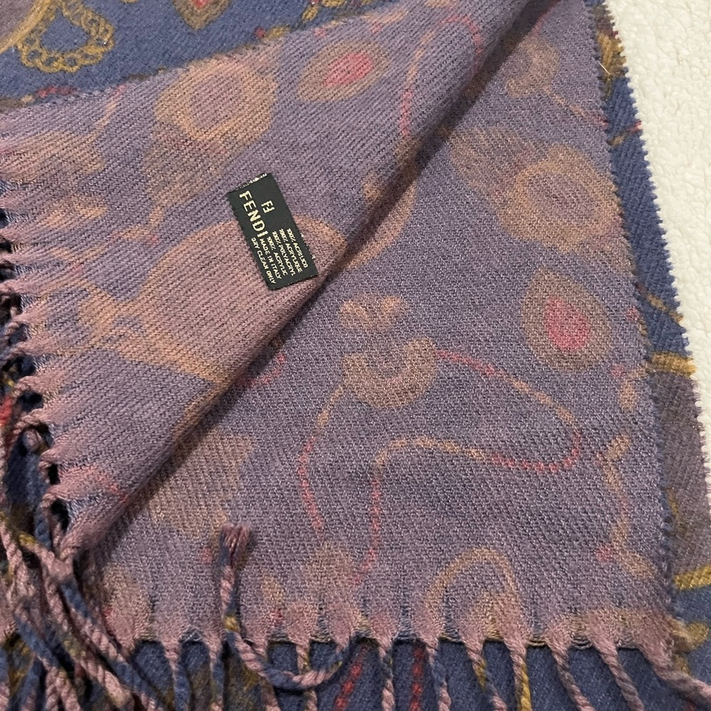 Purple Fendi Scarf